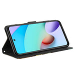 Xiaomi Redmi Note 13 Pro+ 5G-skal med 3D-mönstertryck i läder och handrem