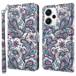 For Xiaomi Redmi Note 13 Pro+ 5G Case 3D Pattern Printing Leather Phone Cover with Hand Strap