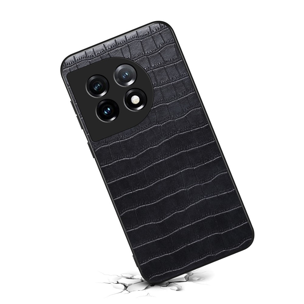 For OnePlus 11 5G Cell Phone Cases Slim-Fit Crocodile Pattern Textured Cover