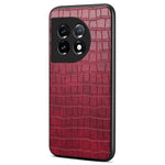 For OnePlus 11 5G Cell Phone Cases Slim-Fit Crocodile Pattern Textured Cover
