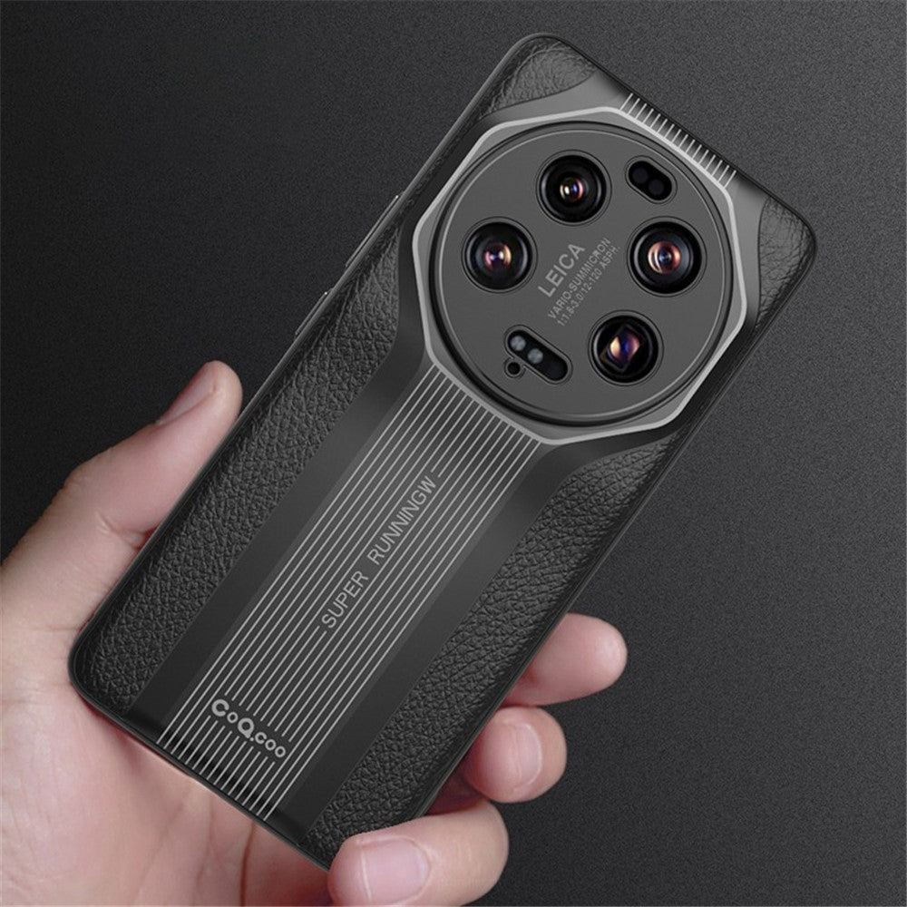 Q.COO Super Running Series 2 för Xiaomi 13 Ultra-skal PU+TPU+akryl stötsäkert mobilskal
