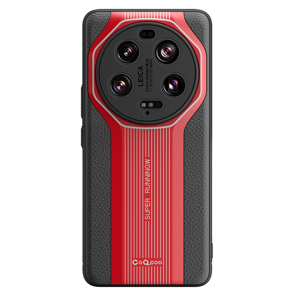 Q.COO Super Running Series 2 för Xiaomi 13 Ultra-skal PU+TPU+akryl stötsäkert mobilskal