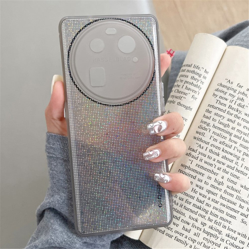 Q.COO For Oppo Find X6 TPU Case Sparkling Mobile Phone Protective Cover