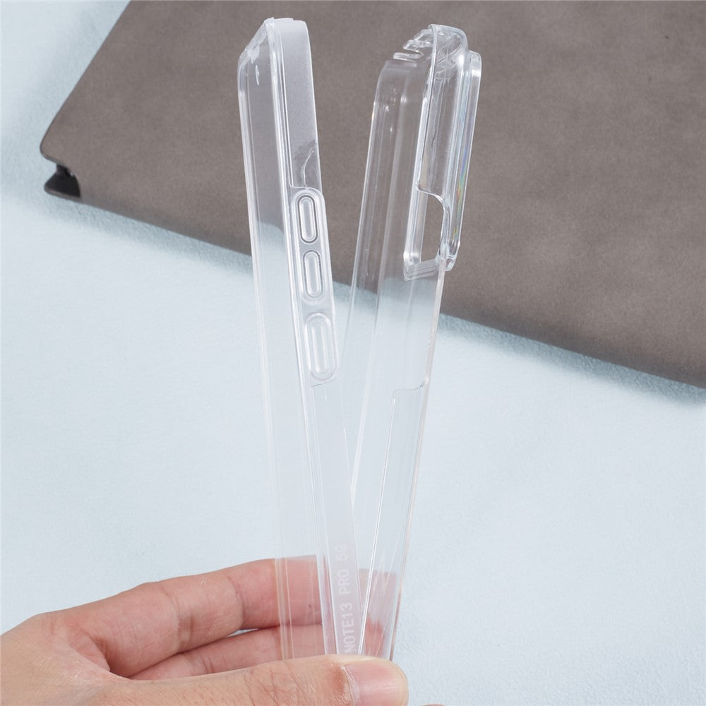 For Xiaomi Redmi Note 13 Pro 5G Clear Phone Case Acrylic + TPU Shockproof Back Cover with PET Film