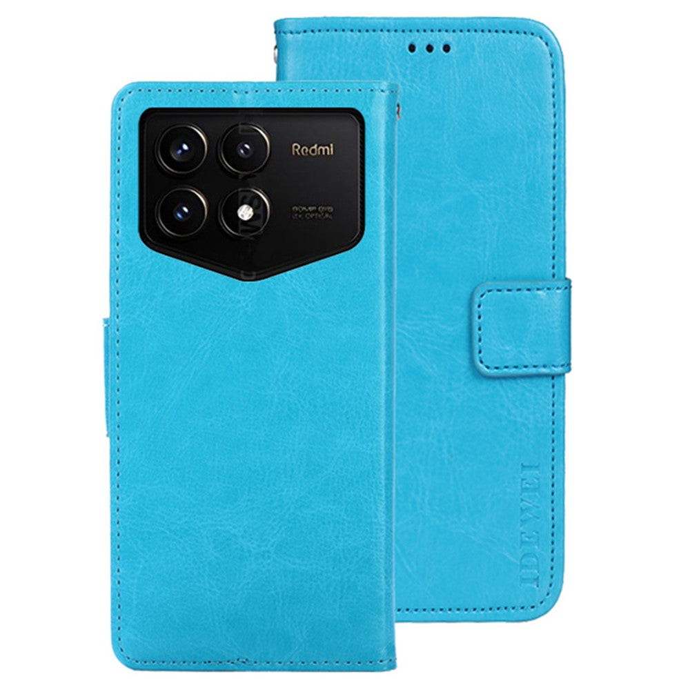 IDEWEI For Xiaomi Redmi K70 Pro Champion Edition Case Crazy Horse Texture Magnetic Phone Cover