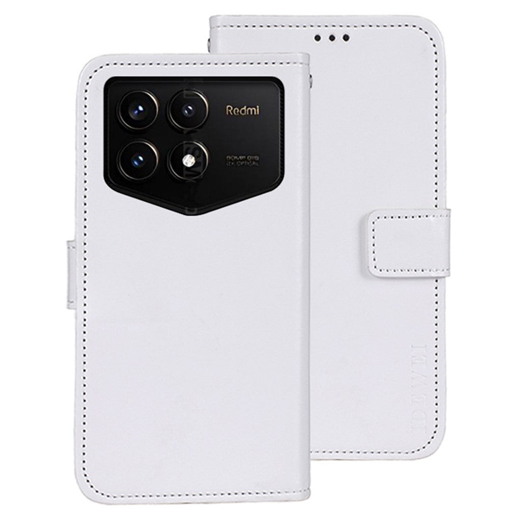 IDEWEI For Xiaomi Redmi K70 Pro Champion Edition Case Crazy Horse Texture Magnetic Phone Cover