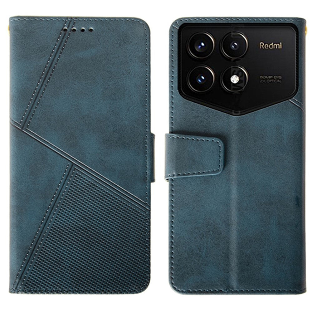 IDEWEI For Xiaomi Redmi K70 Pro Champion Edition Wallet Case Calf Texture Leather Phone Cover