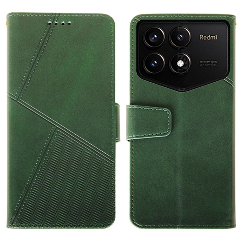 IDEWEI For Xiaomi Redmi K70 Pro Champion Edition Wallet Case Calf Texture Leather Phone Cover