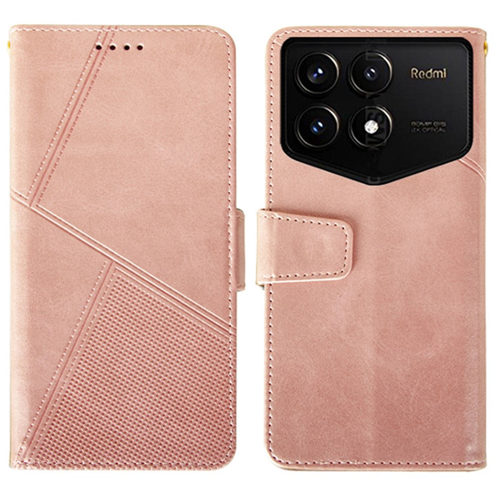 IDEWEI For Xiaomi Redmi K70 Pro Champion Edition Wallet Case Calf Texture Leather Phone Cover