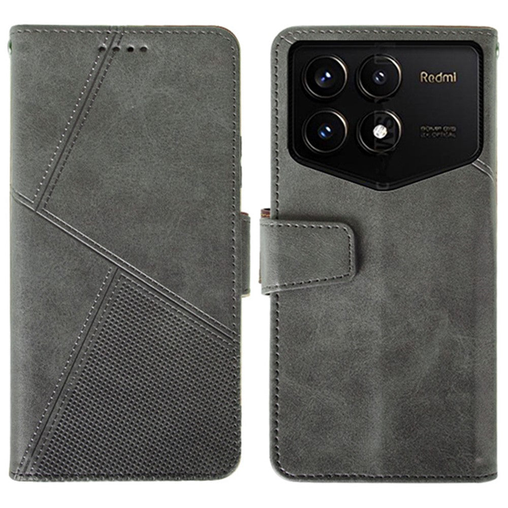 IDEWEI For Xiaomi Redmi K70 Pro Champion Edition Wallet Case Calf Texture Leather Phone Cover