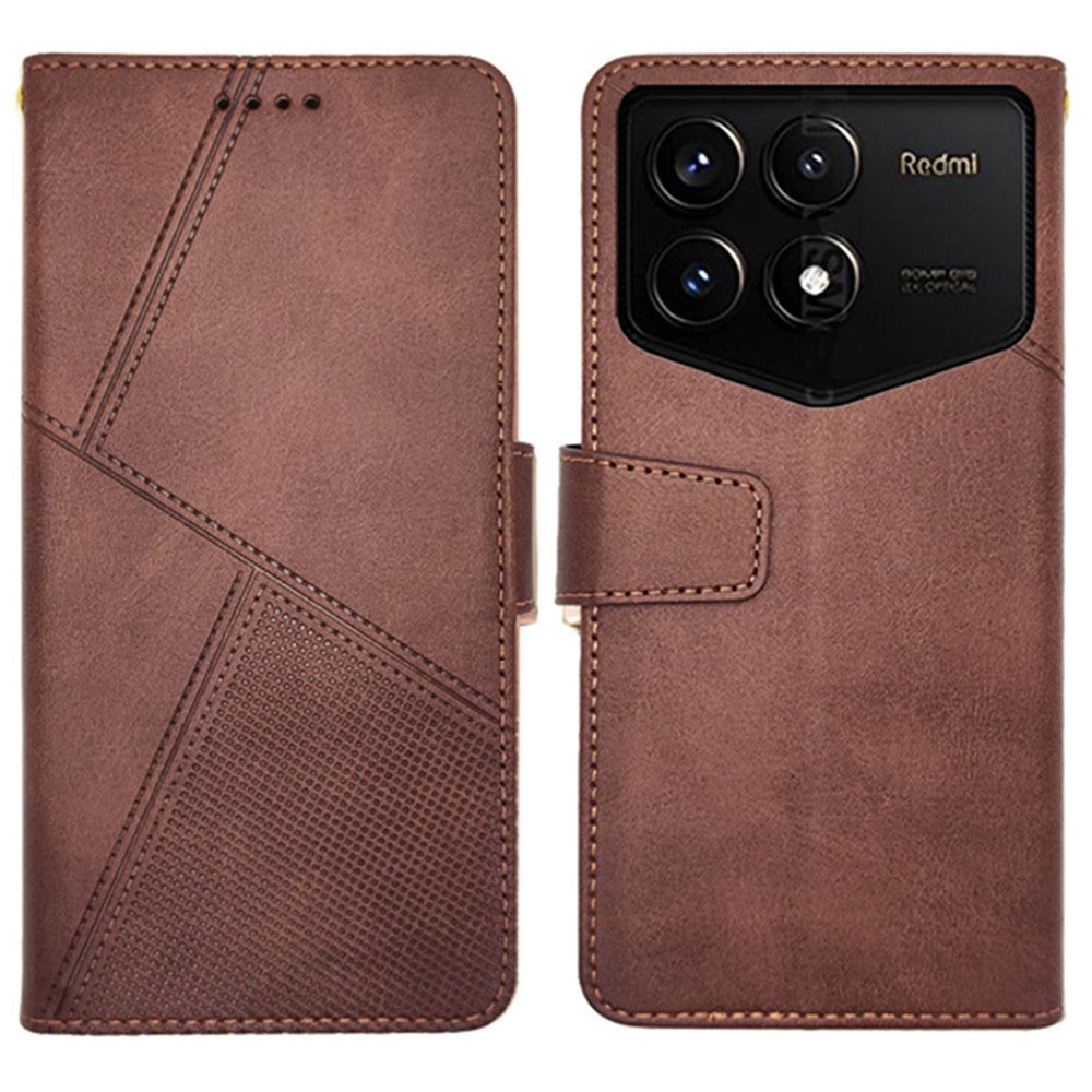 IDEWEI For Xiaomi Redmi K70 Pro Champion Edition Wallet Case Calf Texture Leather Phone Cover