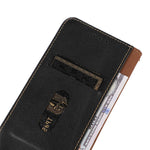 KHAZNEH For Xiaomi 14 Ultra Case RFID Blocking Wallet Genuine Cow Leather Phone Cover