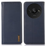 KHAZNEH pung-etui til Xiaomi Redmi A3 / Poco C61 4G - ægte okselæder - stativ - mobilcover - nappatekstur