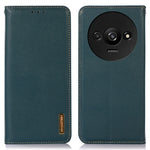 KHAZNEH pung-etui til Xiaomi Redmi A3 / Poco C61 4G - ægte okselæder - stativ - mobilcover - nappatekstur
