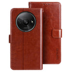 IDEWEI For Xiaomi Redmi A3 4G / Poco C61 4G Wallet Case Crazy Horse Texture Leather Stand Phone Cover