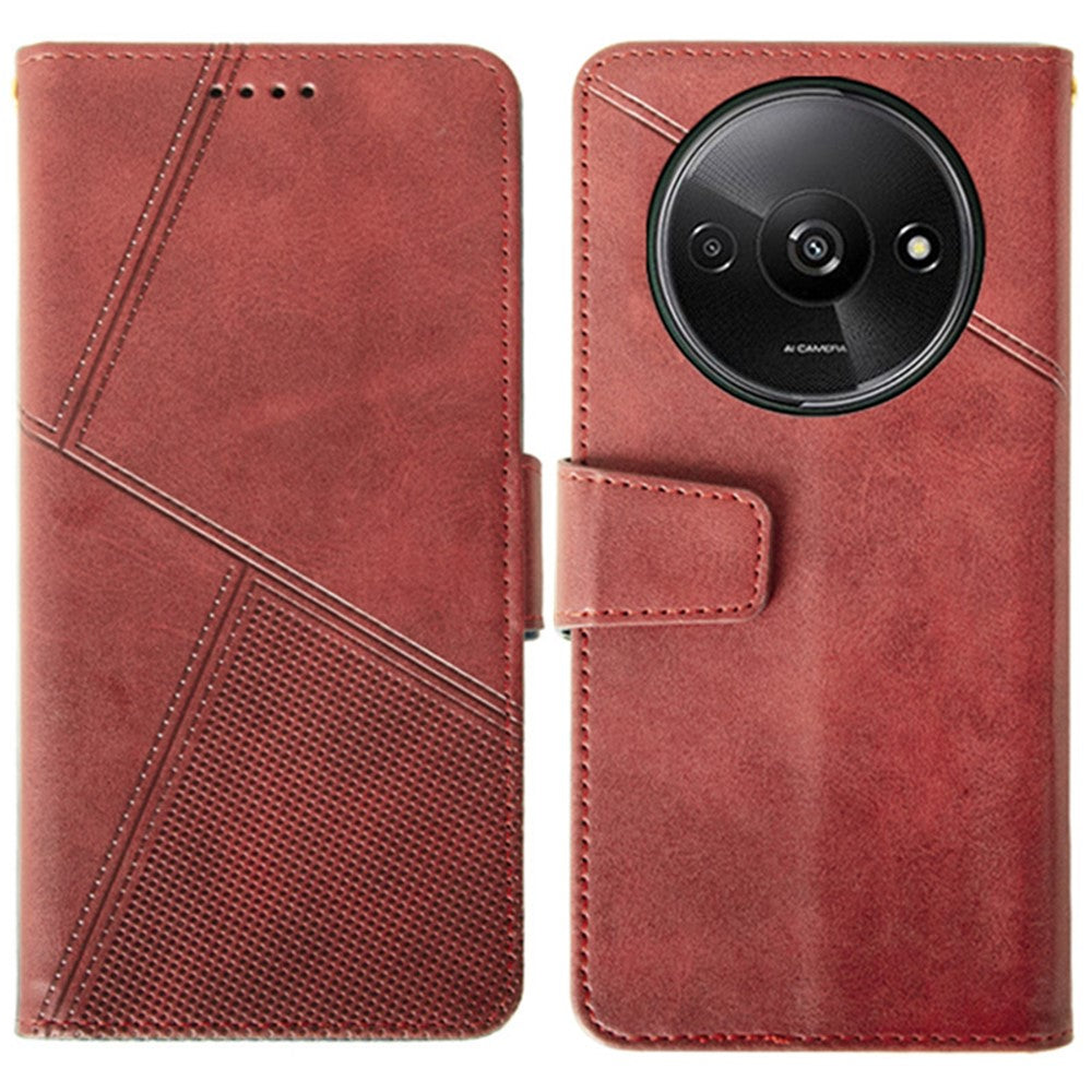 IDEWEI For Xiaomi Redmi A3 4G / Poco C61 4G Case Calf Texture Wallet PU Leather Flip Phone Cover