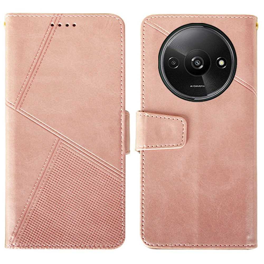 IDEWEI For Xiaomi Redmi A3 4G / Poco C61 4G Case Calf Texture Wallet PU Leather Flip Phone Cover