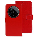 IDEWEI For Xiaomi 14 Ultra Case Flip Leather Phone Wallet Cover Crazy Horse Texture