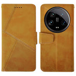 IDEWEI For Xiaomi 14 Ultra Leather Case Calf Texture Phone Wallet Cover