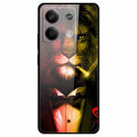 Xiaomi Redmi Note 13 5G-skal PC+härdat glas+TPU-mönstertryck mobilskal