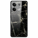 Xiaomi Redmi Note 13 5G-skal PC+härdat glas+TPU-mönstertryck mobilskal