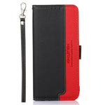 KHAZNEH For Xiaomi 14 Ultra Cell Phone Cases RFID Blocking Bump Proof Cover with Hand Strap
