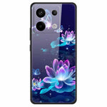 For Xiaomi Redmi Note 13 Pro 5G / Poco X6 5G Pattern Printing Case PC+Tempered Glass+TPU Phone Cover
