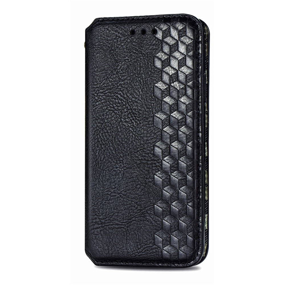 For Oppo A38 4G / A18 4G PU Leather Case Rhombus Imprint Wallet Stand Phone Cover