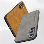 For Samsung Galaxy A34 5G Slim Case Skin-Touch TPU + PU Smartphone Case