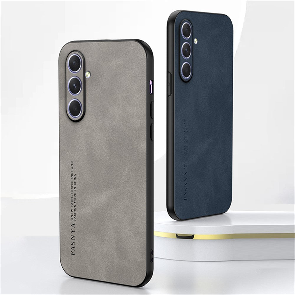 For Samsung Galaxy A34 5G Slim Case Skin-Touch TPU + PU Smartphone Case