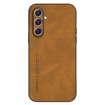 For Samsung Galaxy A34 5G Slim Case Skin-Touch TPU + PU Smartphone Case