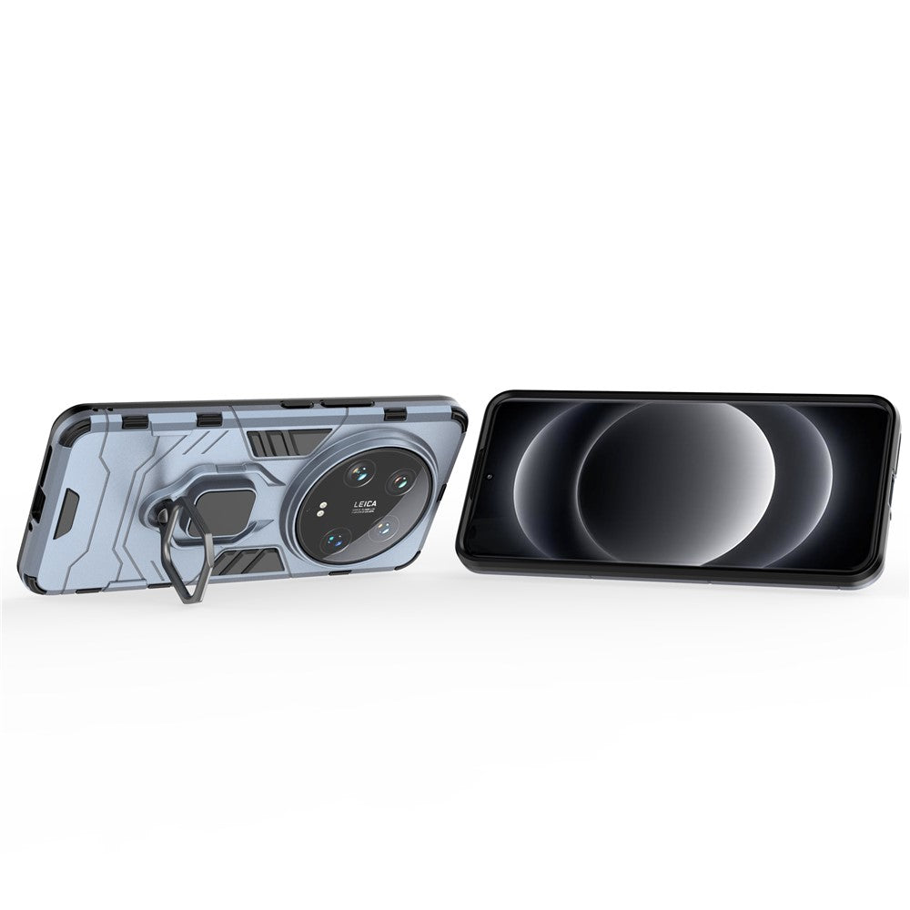 For Xiaomi 14 Ultra Case Ring Holder Kickstand PC+TPU Hybrid Phone Cover