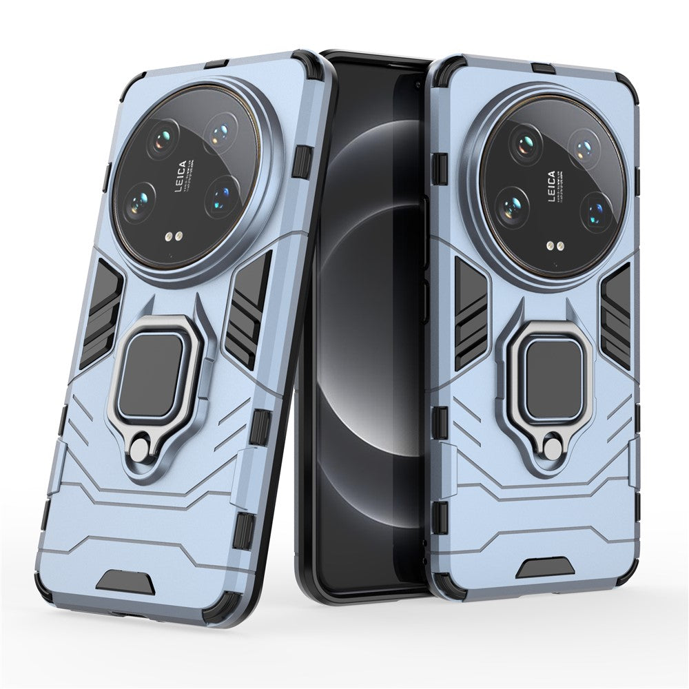For Xiaomi 14 Ultra Case Ring Holder Kickstand PC+TPU Hybrid Phone Cover