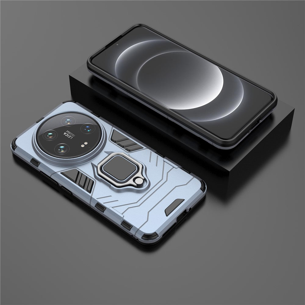 Xiaomi 14 Ultra-skal Ringhållare Stöd PC+TPU Hybrid mobilskal