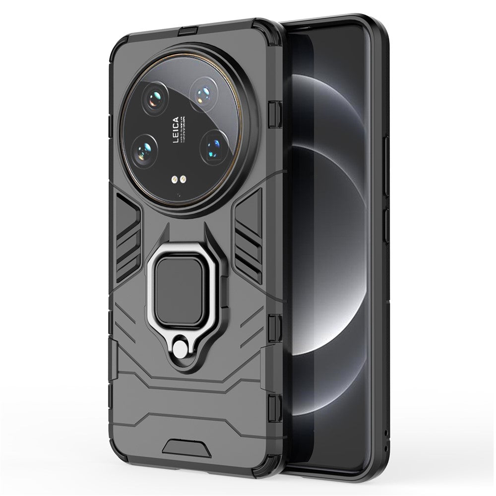 For Xiaomi 14 Ultra Case Ring Holder Kickstand PC+TPU Hybrid Phone Cover