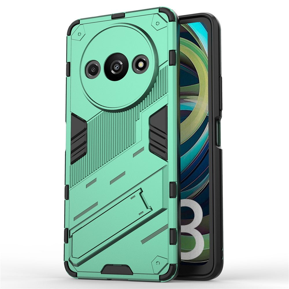 For Xiaomi Redmi A3 / Poco C61 4G Phone Cover PC+TPU Dual-Layer Protection Case Built-in Kickstand