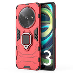 For Xiaomi Redmi A3 4G / Poco C61 4G Case Dual-Layer PC+TPU Armor Phone Cover Ring Holder Kickstand