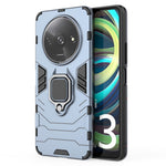 For Xiaomi Redmi A3 4G / Poco C61 4G Case Dual-Layer PC+TPU Armor Phone Cover Ring Holder Kickstand