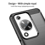 MOFI JK TPU Series-1 til Huawei Nova Y72 4G / Enjoy 70, TPU-mobilcover med kulfiberstruktur og beskyttelse