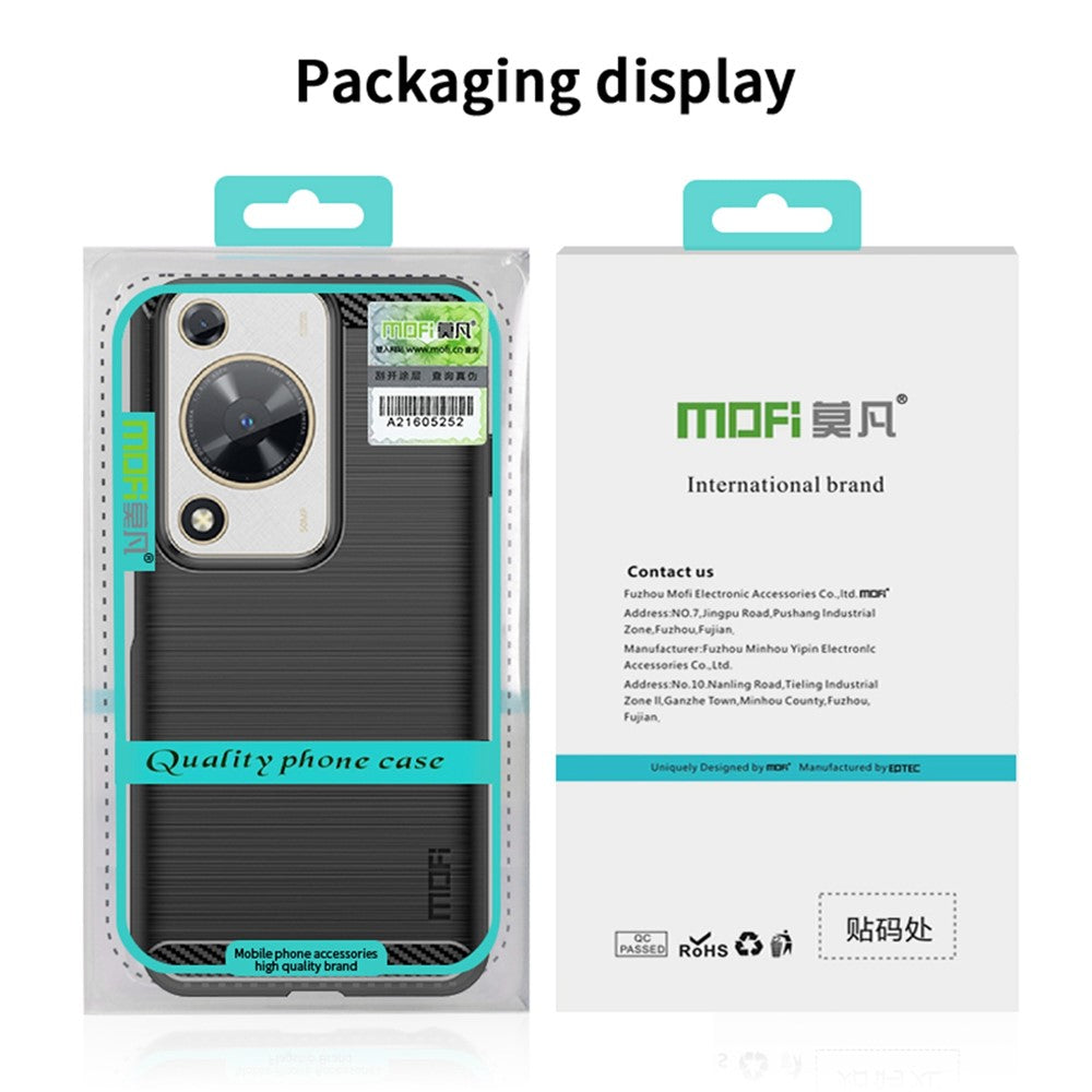 MOFI JK TPU Series-1 til Huawei Nova Y72 4G / Enjoy 70, TPU-mobilcover med kulfiberstruktur og beskyttelse