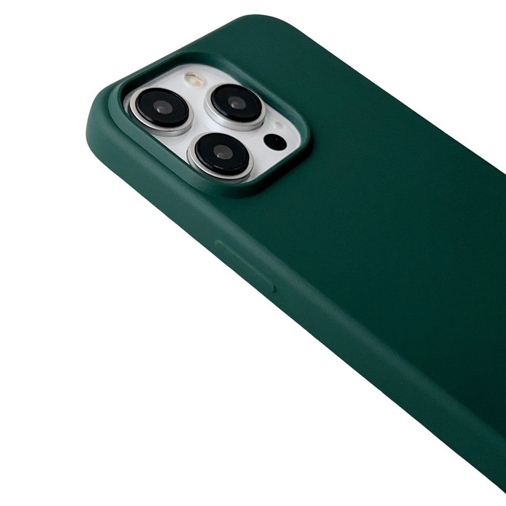 For iPhone 14 Pro Liquid Silicone Case Skin Like Feel Crossbody Phone Cover