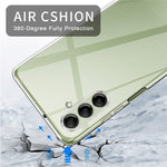 Samsung Galaxy A25 5G (Global) (161,0 x 76,5 x 8,3 mm) transparent TPU-cover med 3 hærdede glasfilm