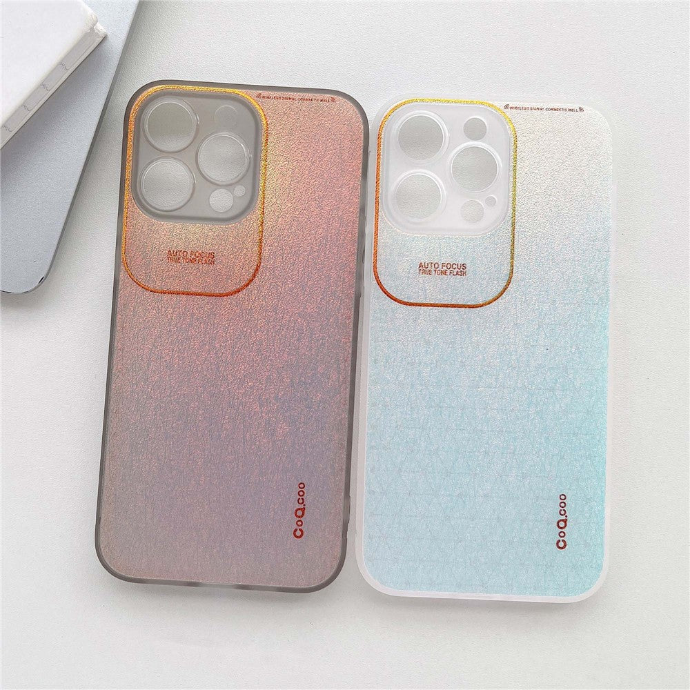 Q.COO Aurora Series for iPhone 12 Pro Phone Case Anti-drop TPU+PET Hybrid Cover