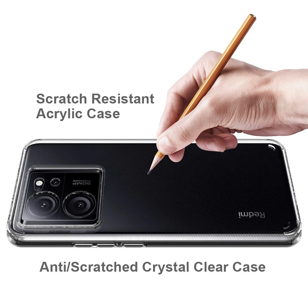 For Xiaomi 13T / 13T Pro / Redmi K60 Ultra Phone Case TPU+Acrylic Clear Back Cover