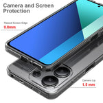 Xiaomi Redmi Note 13 4G-skal reptåligt TPU+akryl genomskinligt mobilskal