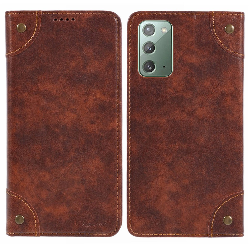 SUTENI Til Samsung Galaxy Note20 / Note20 5G Cover PU Læder Cover Standpung Telefoncover