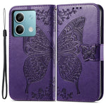 For Xiaomi Redmi Note 13 4G Leather Case Wallet Card Holder Butterfly Phone Cover