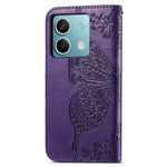 For Xiaomi Redmi Note 13 4G Leather Case Wallet Card Holder Butterfly Phone Cover