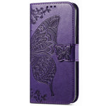 For Xiaomi Redmi Note 13 4G Leather Case Wallet Card Holder Butterfly Phone Cover