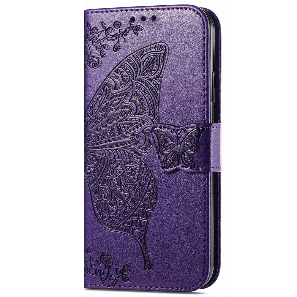 For Xiaomi Redmi Note 13 4G Leather Case Wallet Card Holder Butterfly Phone Cover